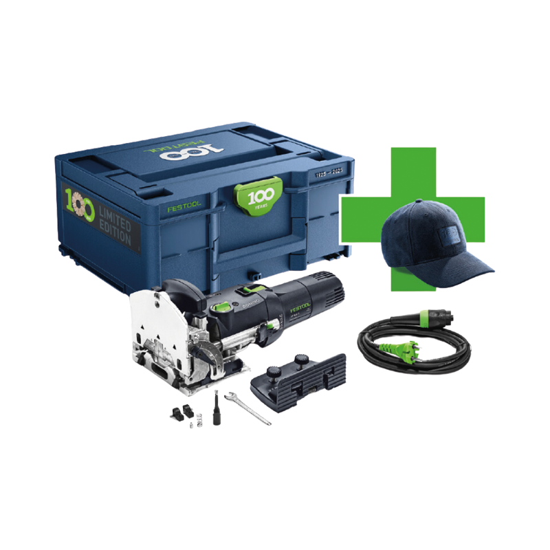 Fresadora Festool Domino DF 500 Q-Plus Systainer³ + gorra 100 años